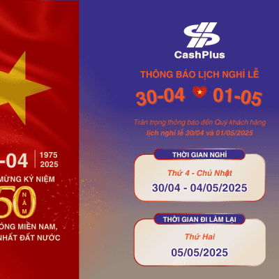 THÔNG BÁO NGHỈ LỄ 30/4 – 1/5